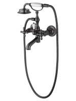 Смеситель для ванны с душем Wonzon & Woghand Retro WW-88639020-BGM темный графит