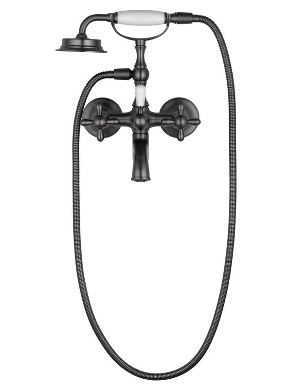 Смеситель для ванны с душем Wonzon & Woghand Retro WW-88639020-BGM темный графит