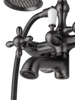 Смеситель для ванны с душем Wonzon & Woghand Retro WW-88639020-BGM темный графит