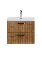 Мебель для ванной комнаты BelBagno Due 50 ручки матовый темный никель, rovere nature