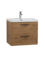 Мебель для ванной комнаты BelBagno Due 50 ручки матовый темный никель, rovere nature