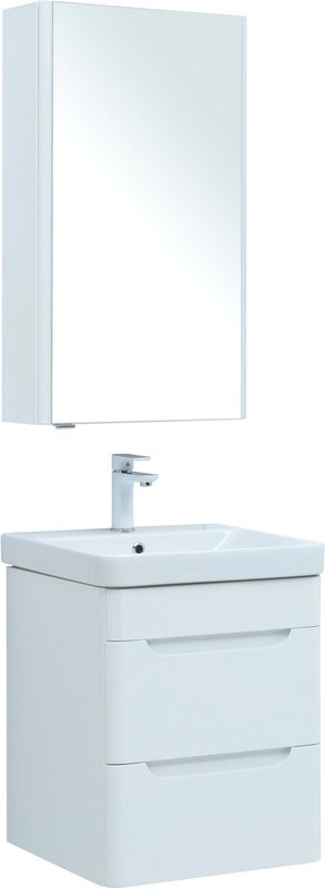Тумба с раковиной Aquanet София 50 2 ящика