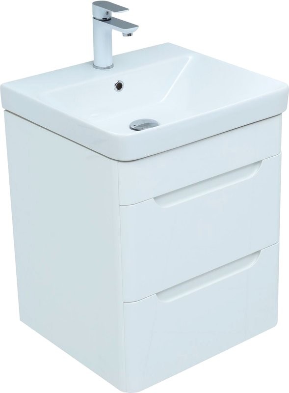 Тумба с раковиной Aquanet София 50 2 ящика