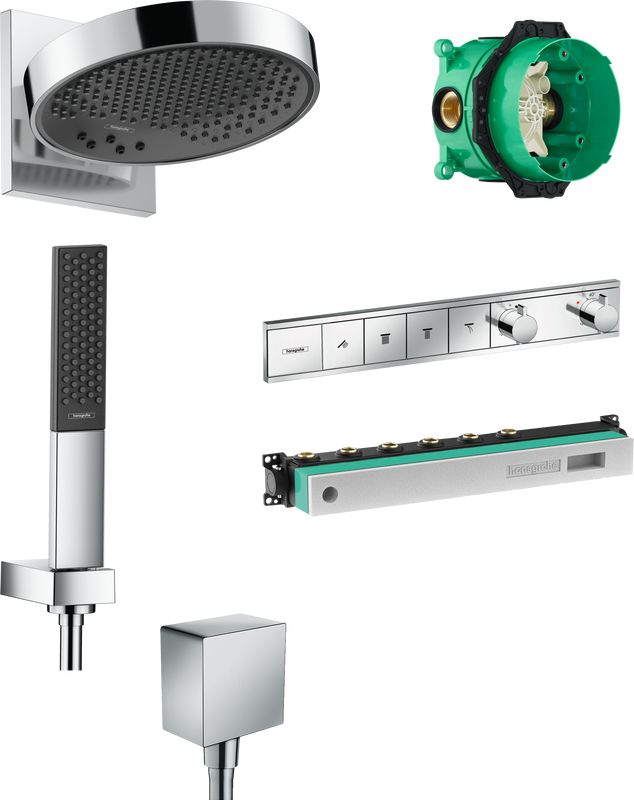 Душевой комплект Hansgrohe Rainfinity 250 (3 jet) 26232000 + 26857000 + 26455000 + 15382000