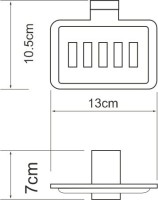 Набор Стакан Wasserkraft Lopau K-6028 + Мыльница K-6069 Набор Стакан Wasserkraft Lopau K-6028 + Мыльница K-6069