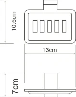 Набор Стакан Wasserkraft Lopau K-6028 + Мыльница K-6069 Набор Стакан Wasserkraft Lopau K-6028 + Мыльница K-6069