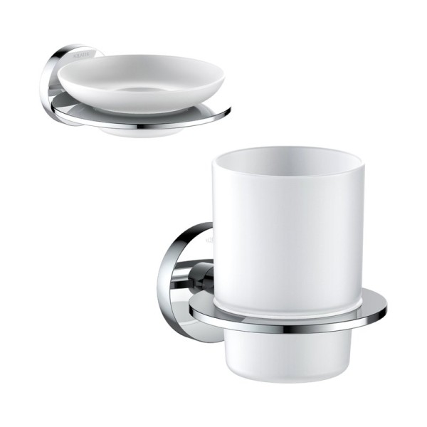Набор Стакан AQUATEK Оберон AQ4204CR + Мыльница AQ4203CR