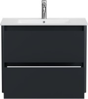 Тумба под раковину без столешницы Allen Brau Gravity 80 2 ящика, матовый антрацит