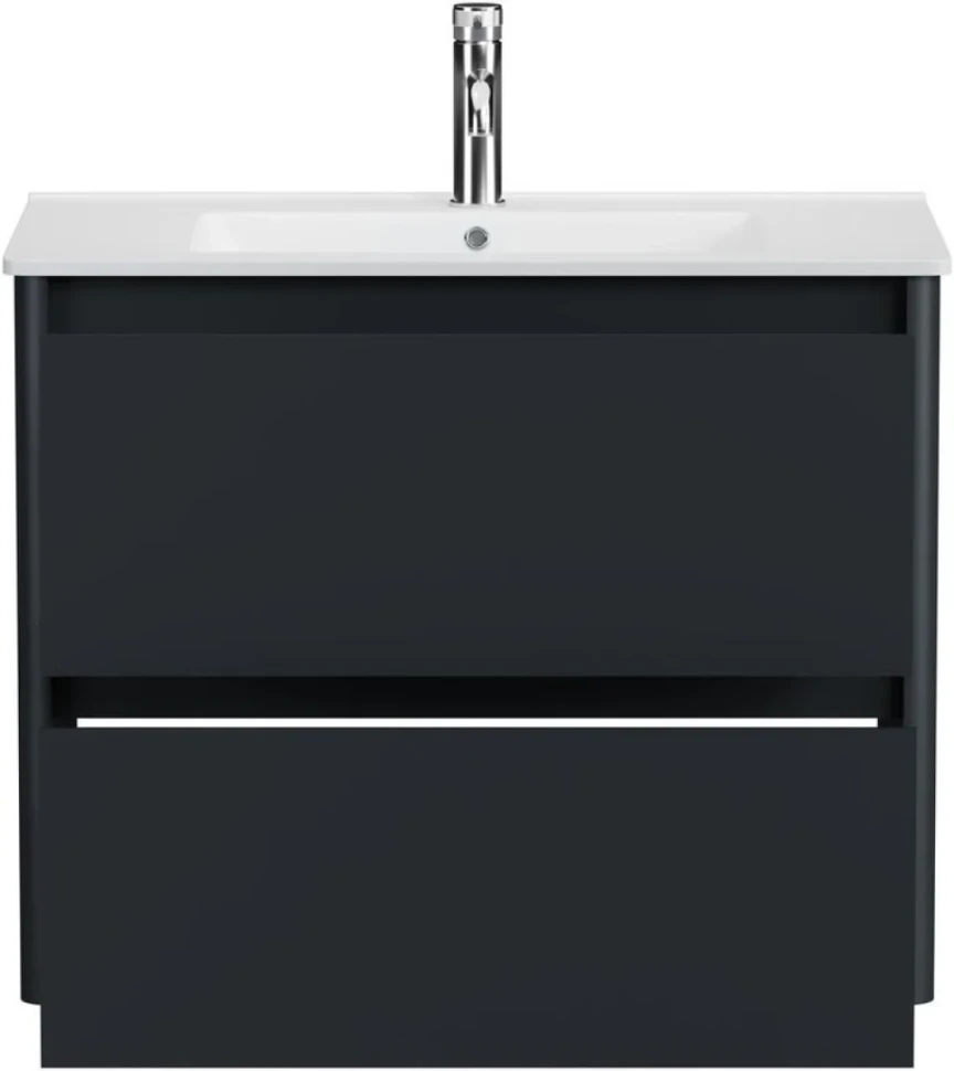 Тумба под раковину без столешницы Allen Brau Gravity 80 2 ящика, матовый антрацит