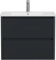 Тумба под раковину без столешницы Allen Brau Gravity 80 2 ящика, матовый антрацит