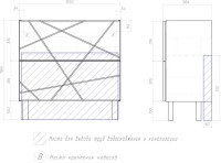Тумба с раковиной Vigo Geometry 80 напольная, бетон, раковина Velvex 9696 80