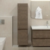 Шкаф-пенал для ванной Caprigo Forte 35 L шоколадный орех Шкаф-пенал для ванной Caprigo Forte 35 L шоколадный орех