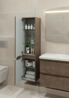 Шкаф-пенал для ванной Caprigo Forte 35 L шоколадный орех Шкаф-пенал для ванной Caprigo Forte 35 L шоколадный орех