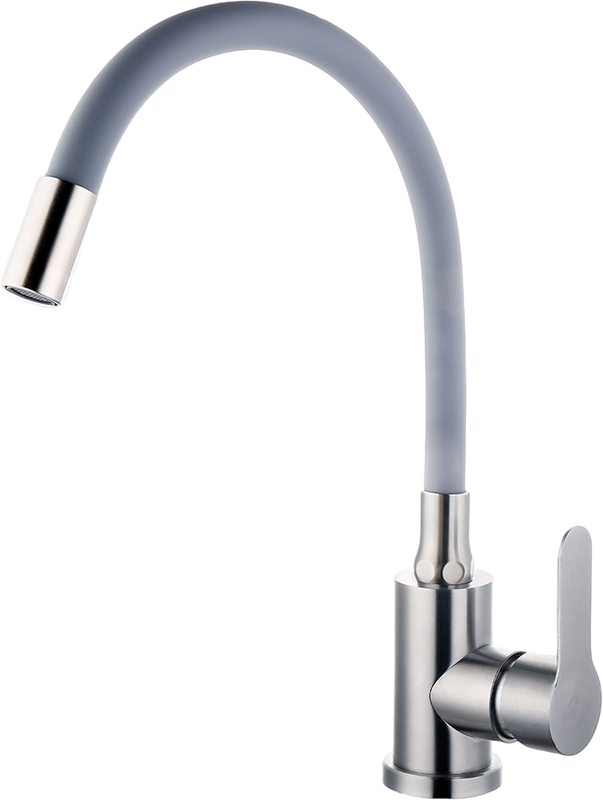 Смеситель для кухни Fashun A54101-12 сатин, серый