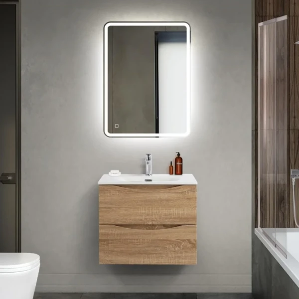 Мебель для ванной комнаты BelBagno Marino-cer-mini 60 подвесная, rovere bianco