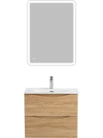 Мебель для ванной комнаты BelBagno Marino-cer-mini 60 подвесная, rovere bianco