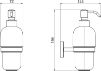 Набор Стакан AQUATEK Бетта AQ4617MB + Дозатор AQ4605MB Набор Стакан AQUATEK Бетта AQ4617MB + Дозатор AQ4605MB