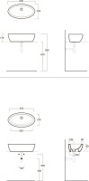 Накладная раковина Simas LFTSpazio LFT64 63 см