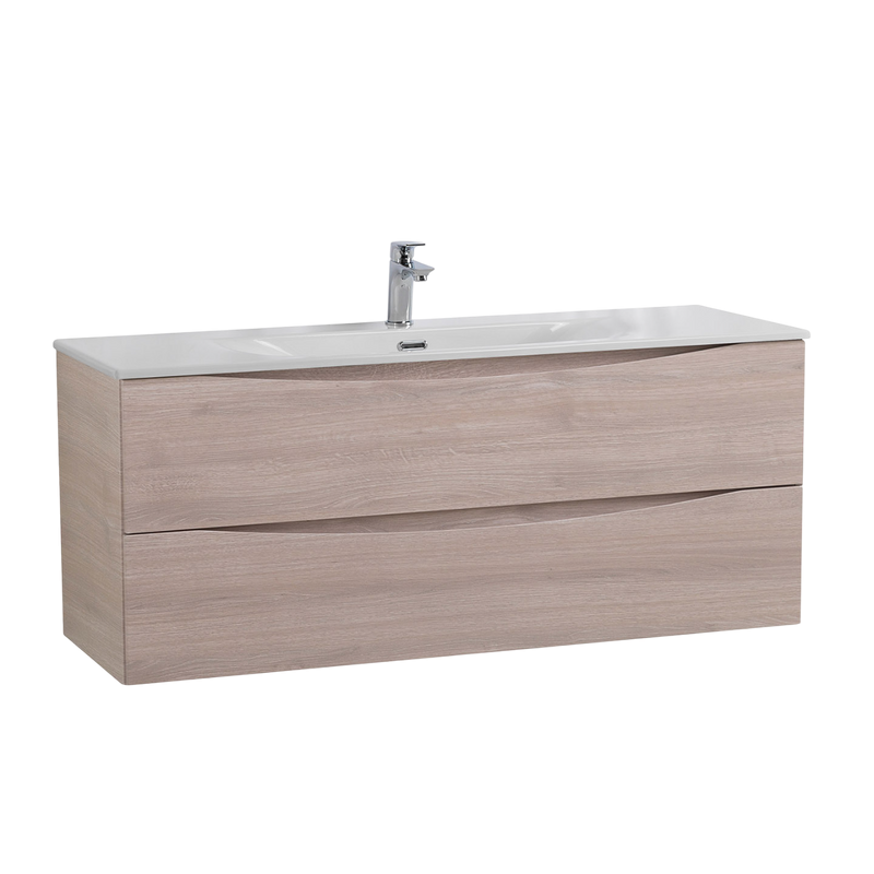 Тумба с раковиной BelBagno Marino-cer-n 120 подвесная, rovere grigio