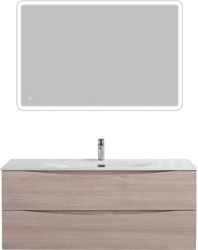 Тумба с раковиной BelBagno Marino-cer-n 120 подвесная, rovere grigio