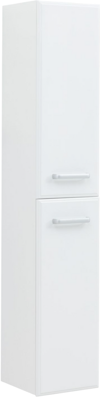 Шкаф-пенал для ванной Aquanet Лукка белый глянцевый