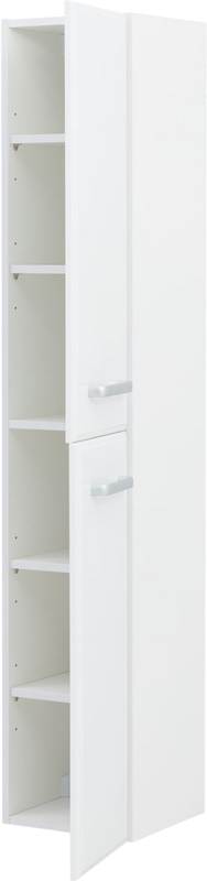 Шкаф-пенал для ванной Aquanet Лукка белый глянцевый