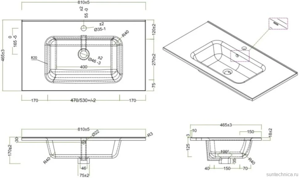 Мебельная раковина BelBagno BB800ETL