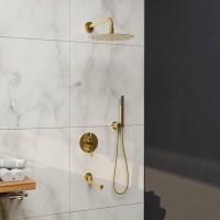 Душевой комплект RGW Shower Panels SP-55G С ВНУТРЕННЕЙ ЧАСТЬЮ, золото