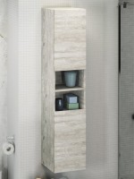 Шкаф-пенал для ванной Comforty Верона 35 белый дуб