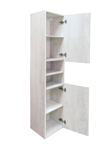 Шкаф-пенал для ванной Comforty Верона 35 белый дуб