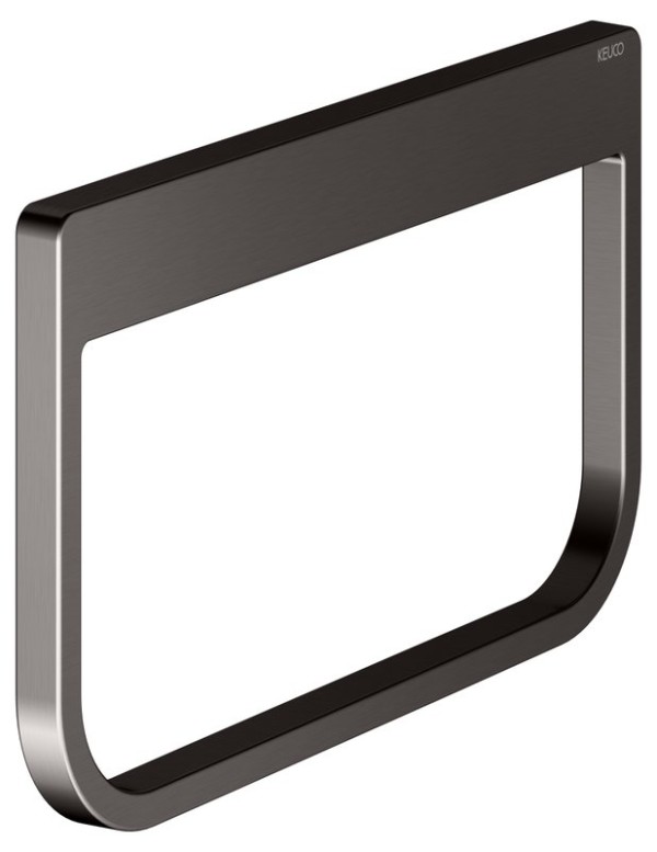 Держатель для полотенец Keuco Collection Moll 12721 шлифованный черный титан, кольцо