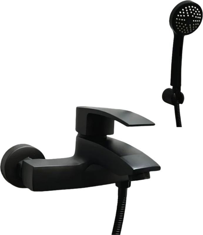 Смеситель для ванны с душем D-lin D130365-A черный