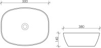 Накладная раковина Ceramicanova Element CN5005