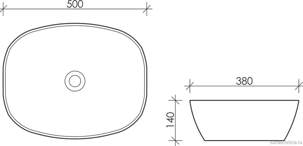 Накладная раковина Ceramicanova Element CN5005