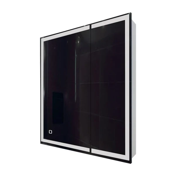 Зеркальный шкаф MIXLINE "Минио" 700*800 (ШВ) 2 створки, левый,сенсорный выкл, светодиодная подсветка