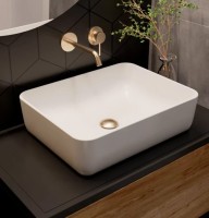 Смеситель для раковины AQUAme Siena AQM6215BG С ВНУТРЕННЕЙ ЧАСТЬЮ, шлифованное золото