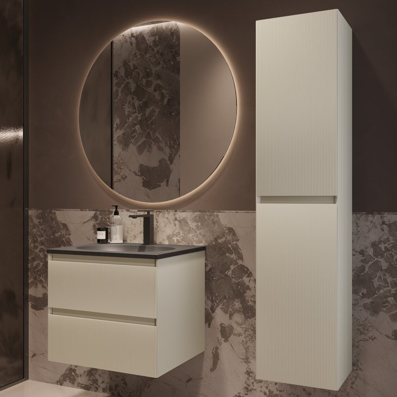 Тумба под раковину без столешницы Vincea Welle 60 m.beige soft-touch