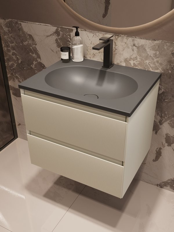 Тумба под раковину без столешницы Vincea Welle 60 m.beige soft-touch