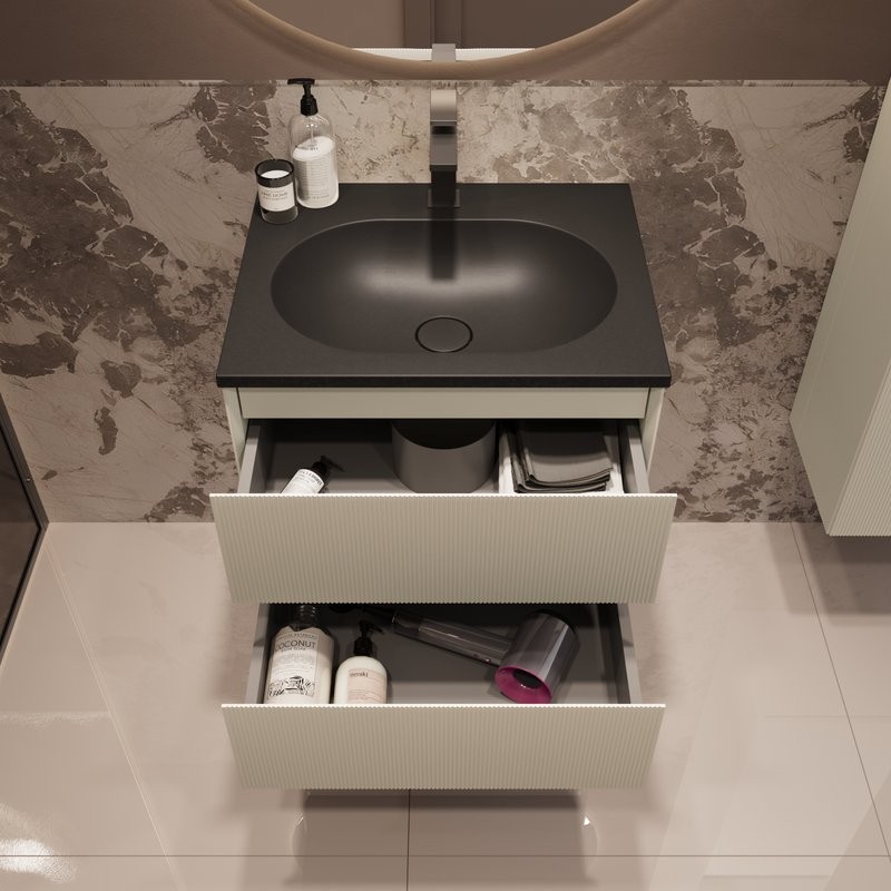 Тумба под раковину без столешницы Vincea Welle 60 m.beige soft-touch