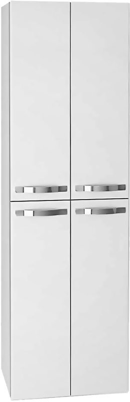 Шкаф-пенал для ванной Dreja Almi 50 белый глянец