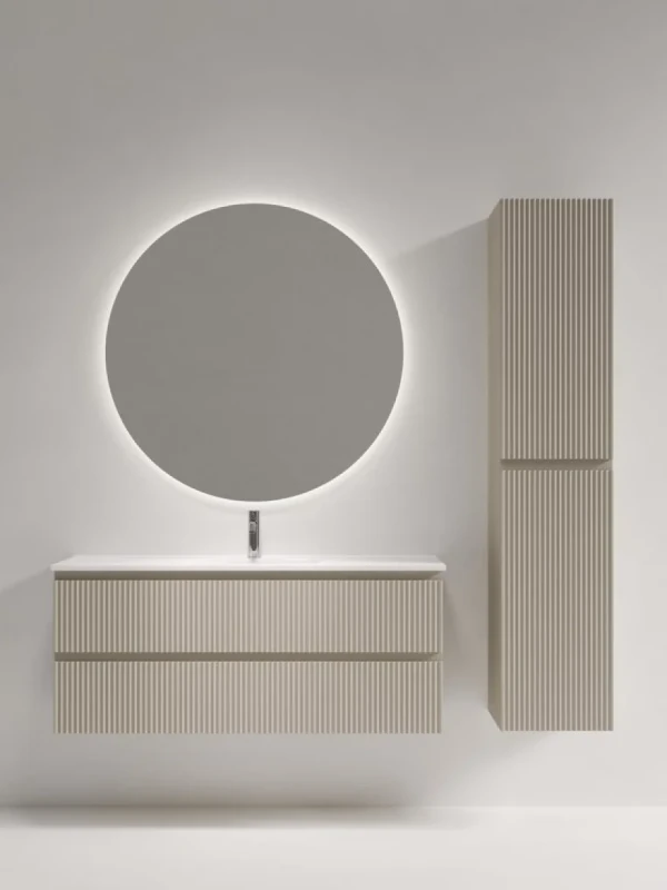 Мебель для ванной комнаты Sancos Snob R 120 Beige Soft, раковина CN7028