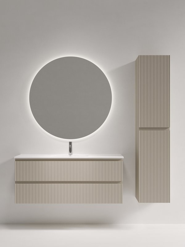 Мебель для ванной комнаты Sancos Snob R 120 Beige Soft, раковина CN7028