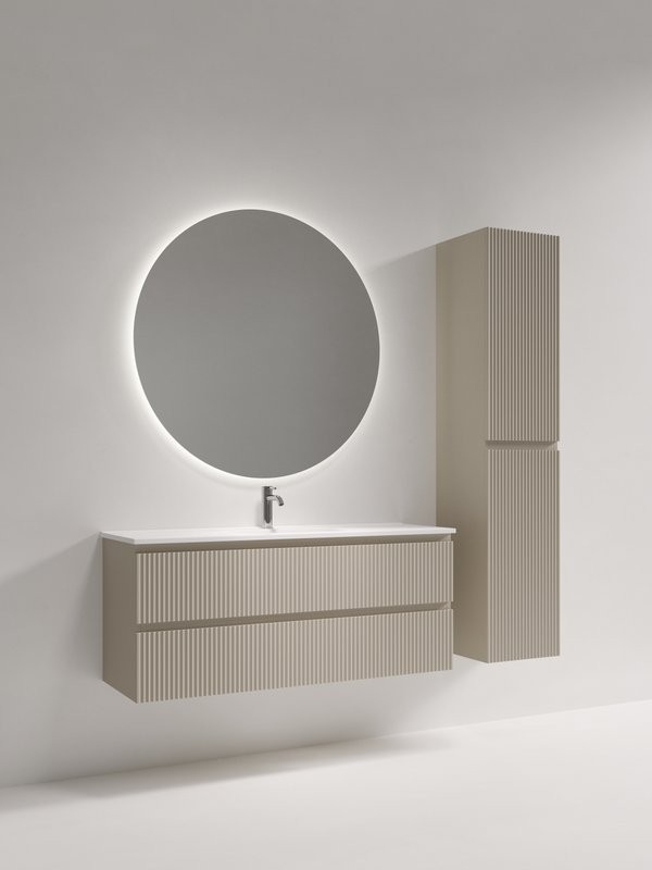 Мебель для ванной комнаты Sancos Snob R 120 Beige Soft, раковина CN7028