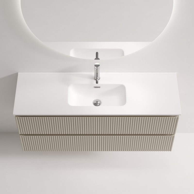 Мебель для ванной комнаты Sancos Snob R 120 Beige Soft, раковина CN7028