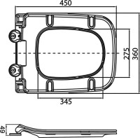 Комплект Унитаз подвесной BelBagno Sela BB3201CHR-MB матовый черный + Крышка BB3201SC-MB матовая черная + Инсталляция TECE Now 9400414 4 в 1 с кнопкой смыва