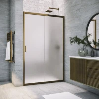Душевая дверь в нишу Vegas Glass ZP Tur Novo h1900 160 05 10 профиль бронза, стекло сатин