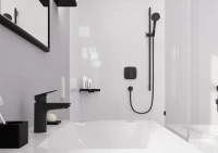 Смеситель для раковины Hansgrohe Logis 100 71101670 матовый черный Смеситель для раковины Hansgrohe Logis 100 71101670 матовый черный