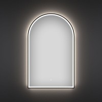 Зеркало Wellsee 7 Rays’ Spectrum 40х70 с фронтальной подсветкой, черное матовое