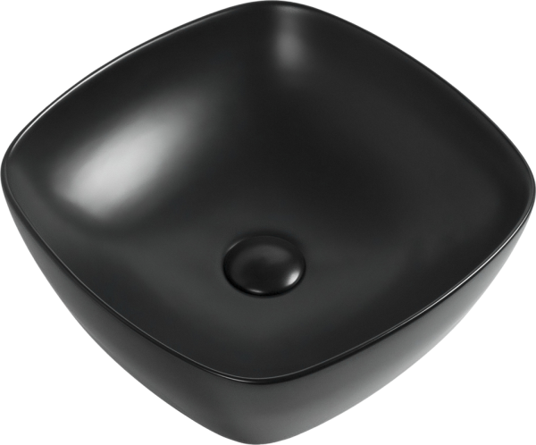 Накладная раковина Aquanet Trend 1-МВ черная матовая