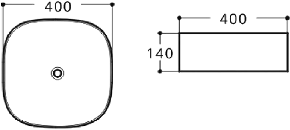Накладная раковина Aquanet Trend 1-МВ черная матовая